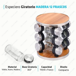 CONDIMENTERO GIRATORIO x 12
